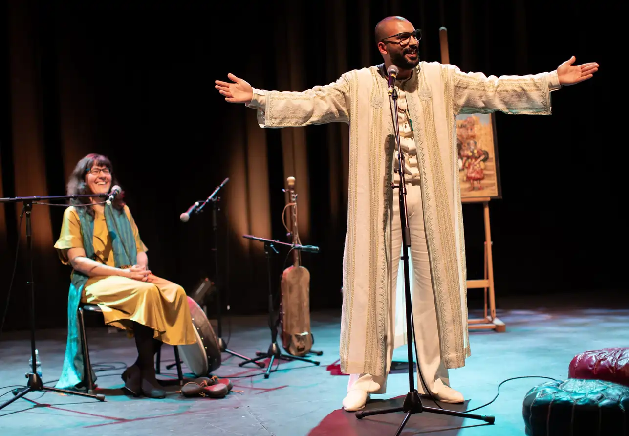 JohnRow&ZouhairthestorytellerandFionaDowling